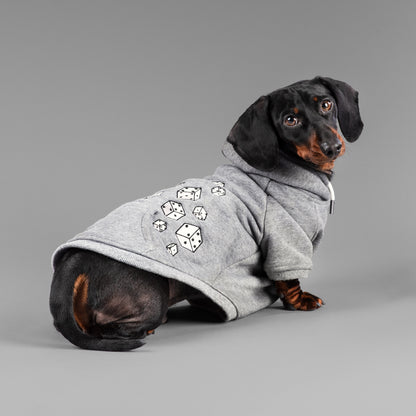 dachshund side profile in luxury hoodie with embroidery 